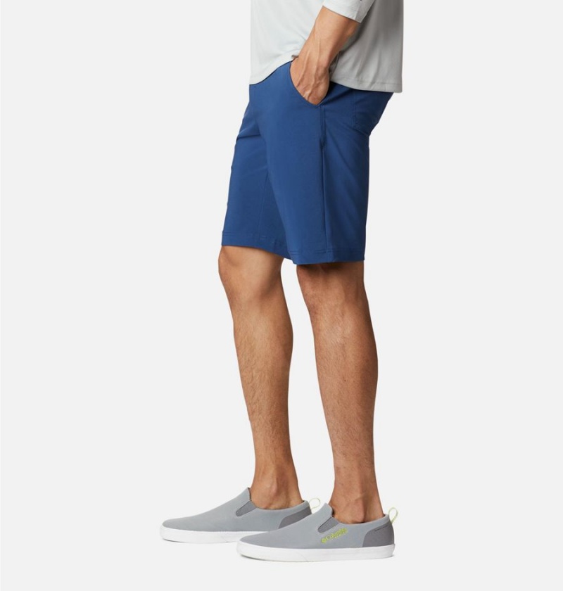 Blue Men's Columbia PFG Slack Tide Shorts | 0314-XCOPZ