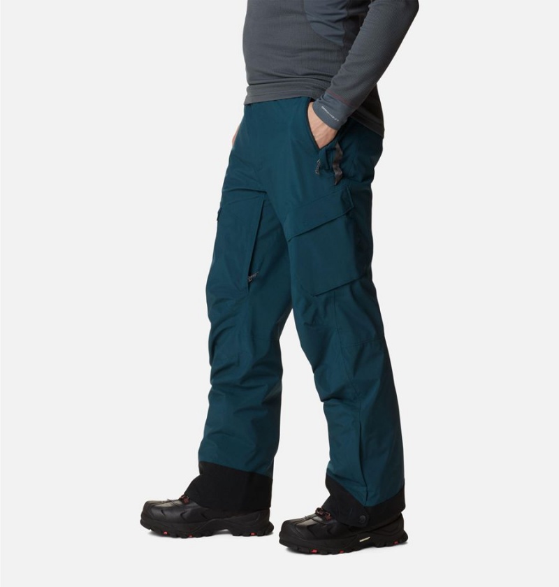 Blue Men's Columbia Powder Stash Ski Pants | 2501-QFVMK