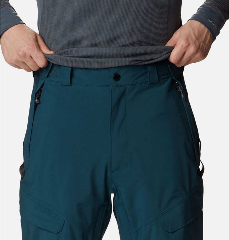 Blue Men's Columbia Powder Stash Ski Pants | 2501-QFVMK