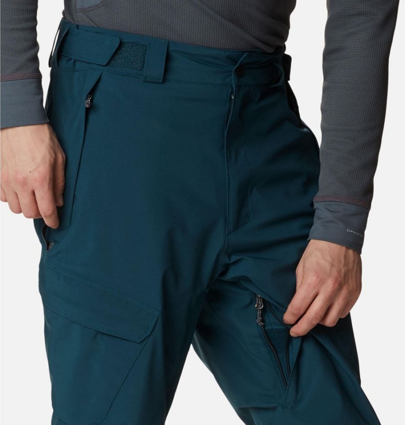 Blue Men's Columbia Powder Stash Ski Pants | 2501-QFVMK