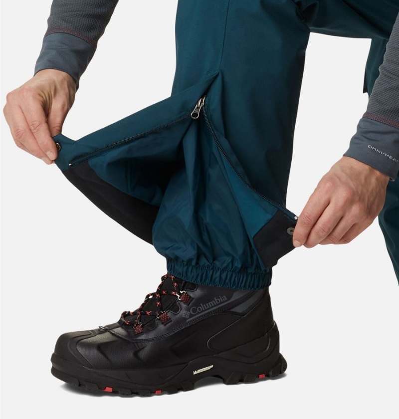 Blue Men's Columbia Powder Stash Ski Pants | 2501-QFVMK