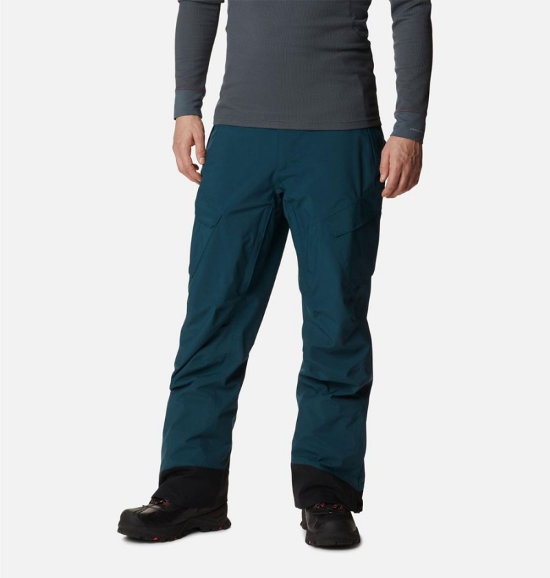 Blue Men\'s Columbia Powder Stash Ski Pants | 2501-QFVMK