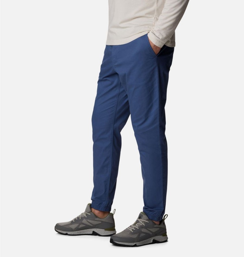 Blue Men's Columbia Rapid Rivers Joggers Pants | 4398-PTZRC