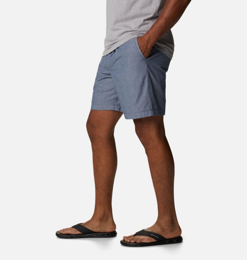 Blue Men's Columbia Scenic Ridge Pull-On Shorts | 3961-DEOYC