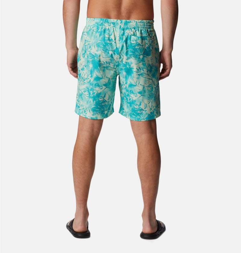 Blue Men's Columbia Summertide Stretch Printed Shorts | 6518-EDRNT