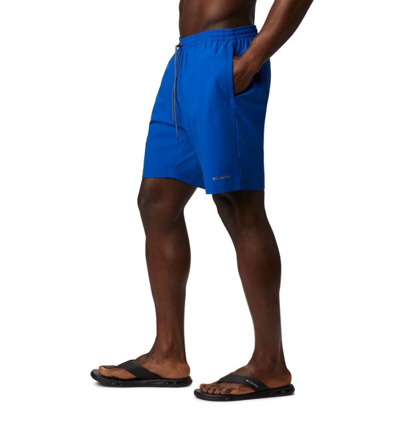 Blue Men's Columbia Summertide Stretch Shorts | 5096-XGLZW