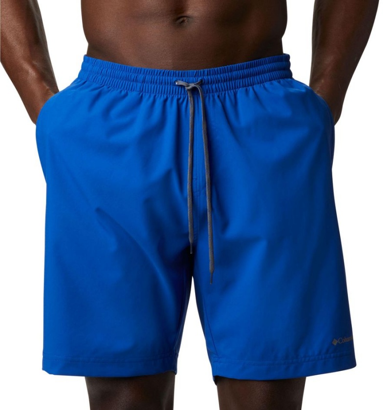 Blue Men's Columbia Summertide Stretch Shorts | 5096-XGLZW