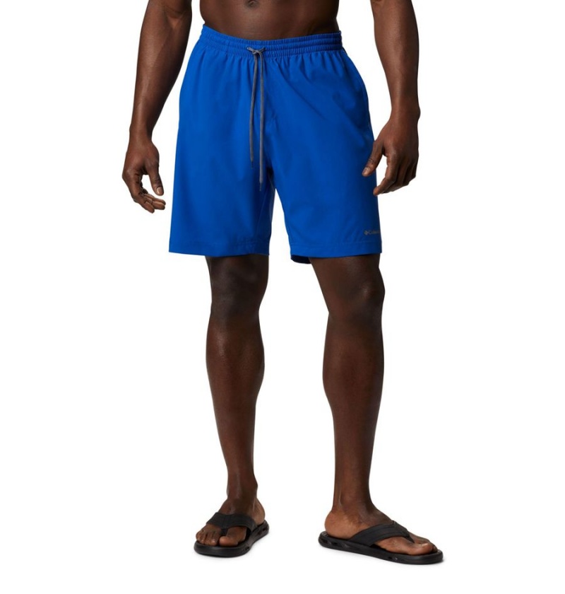 Blue Men\'s Columbia Summertide Stretch Shorts | 5096-XGLZW