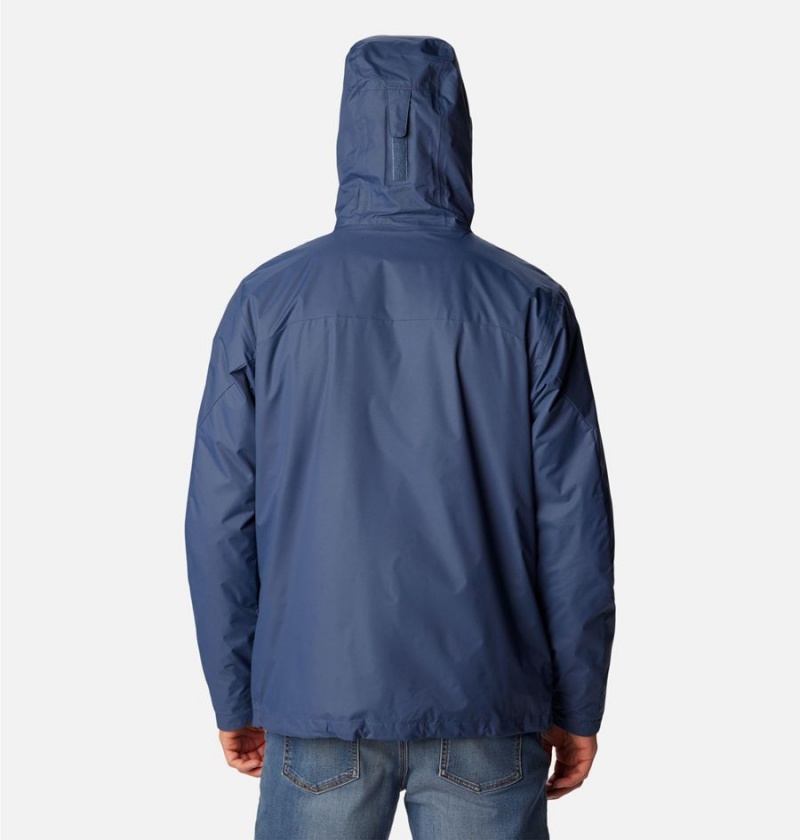 Blue Men's Columbia Tunnel Falls Interchange 3 In 1 Jackets | 2631-DQPSF