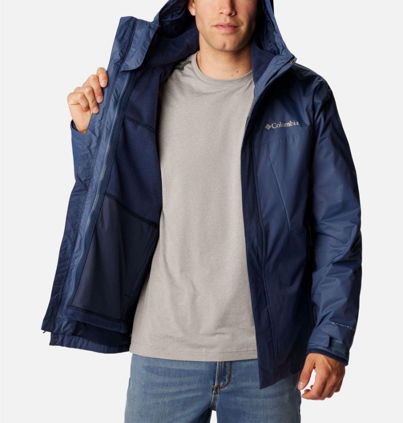 Blue Men's Columbia Tunnel Falls Interchange 3 In 1 Jackets | 2631-DQPSF