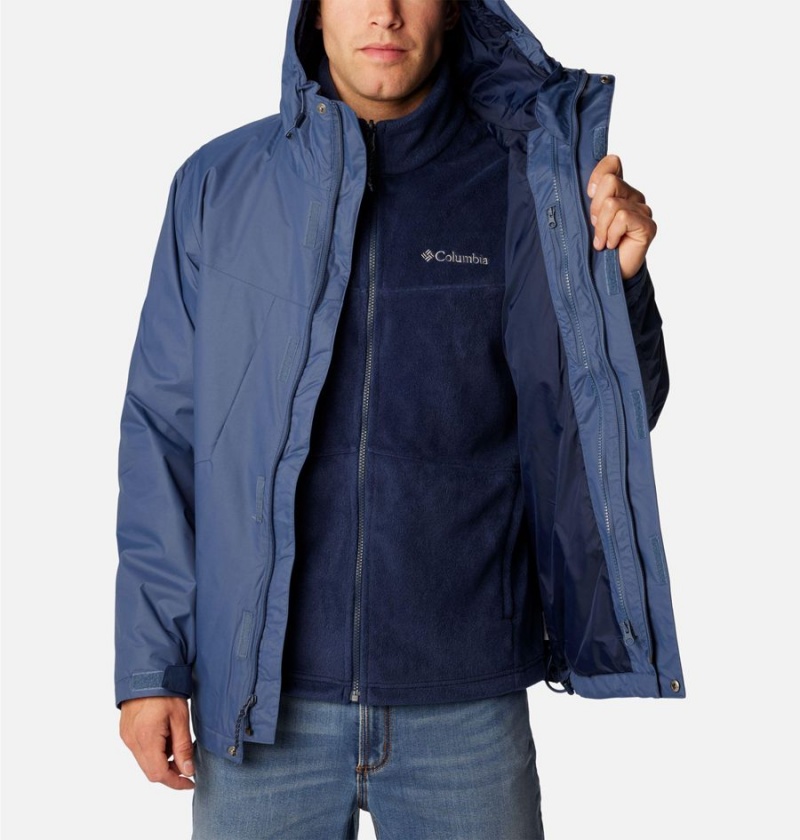 Blue Men's Columbia Tunnel Falls Interchange 3 In 1 Jackets | 2631-DQPSF