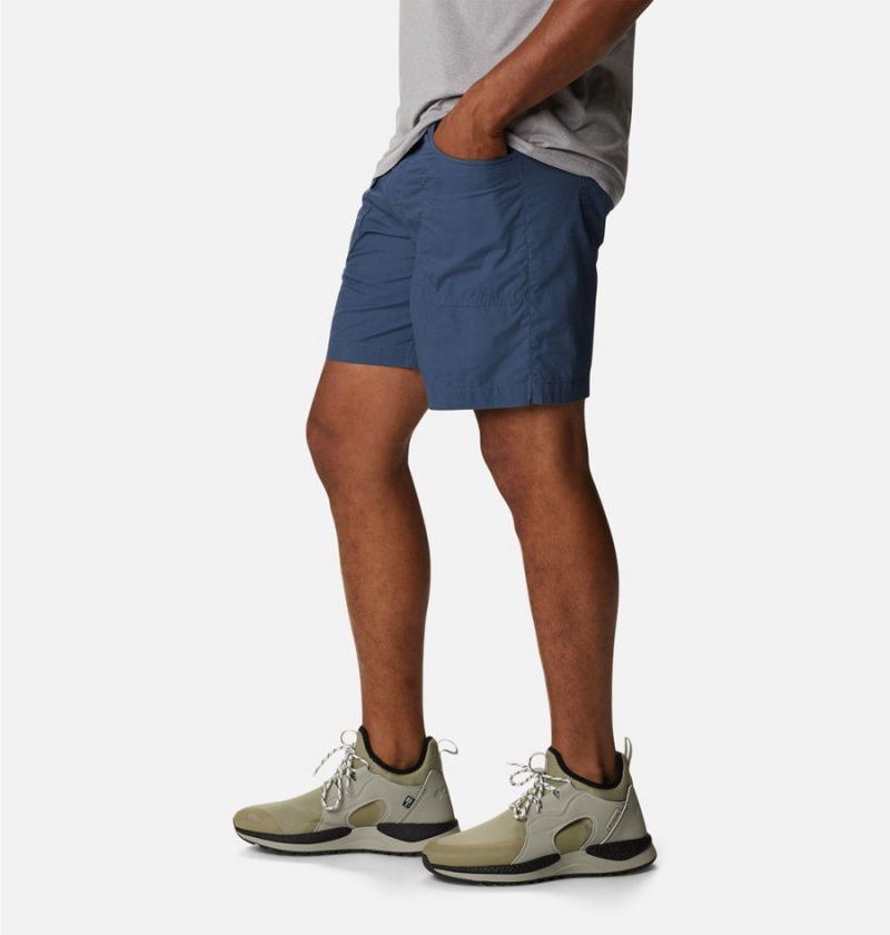 Blue Men's Columbia Washed Out Cargo Shorts | 6845-AHPET