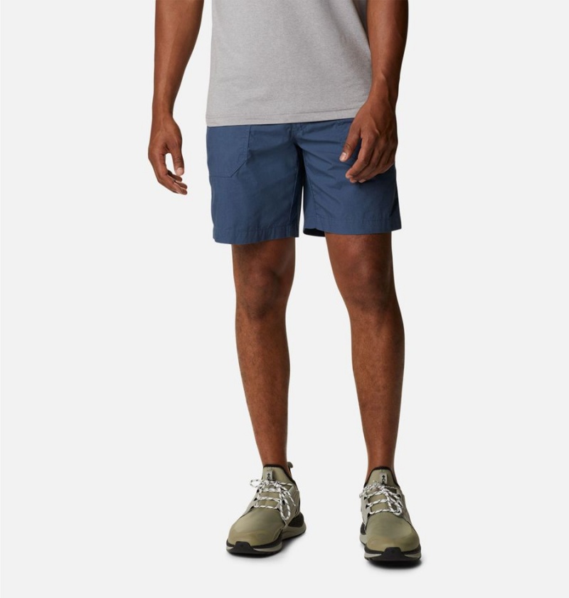 Blue Men\'s Columbia Washed Out Cargo Shorts | 6845-AHPET