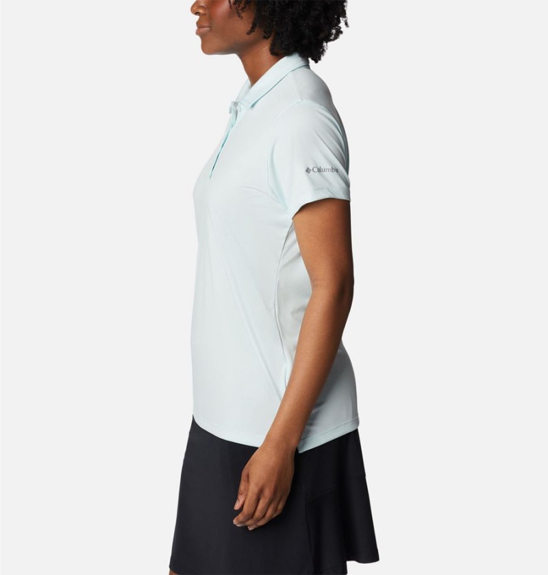 Blue Women's Columbia Birdie Golf Polo T-Shirt | 8526-DFKOJ