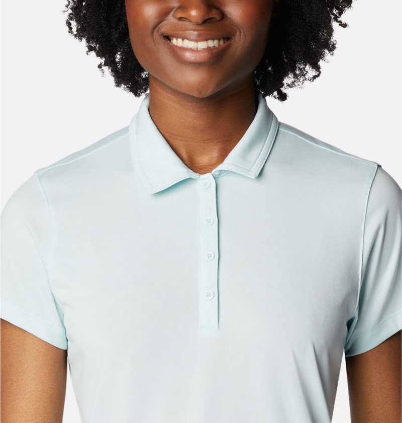 Blue Women's Columbia Birdie Golf Polo T-Shirt | 8526-DFKOJ