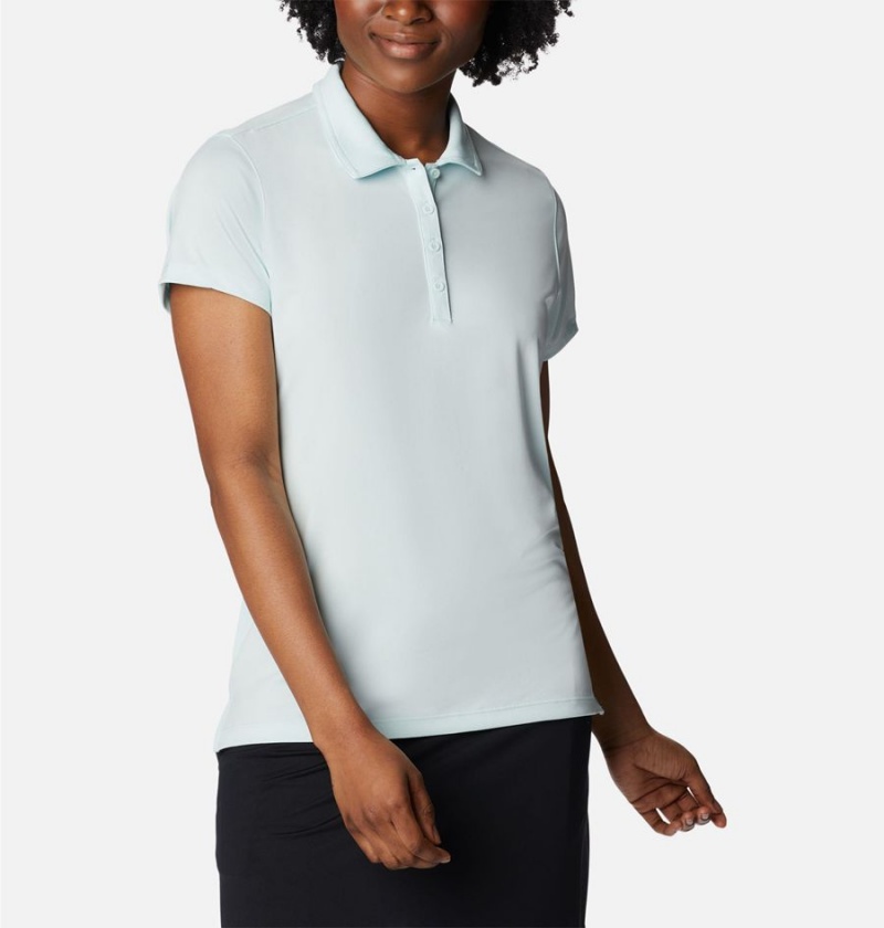 Blue Women's Columbia Birdie Golf Polo T-Shirt | 8526-DFKOJ