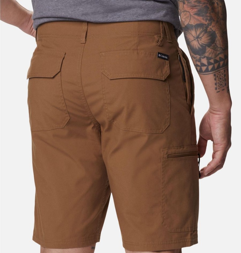 Brown Men's Columbia Cobble Creek Cargo Shorts | 5246-BZCDS