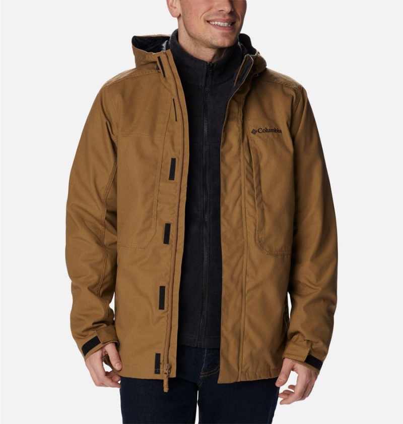 Brown Men's Columbia Loma Vista Interchange 3 In 1 Jackets | 6039-ZIUDO