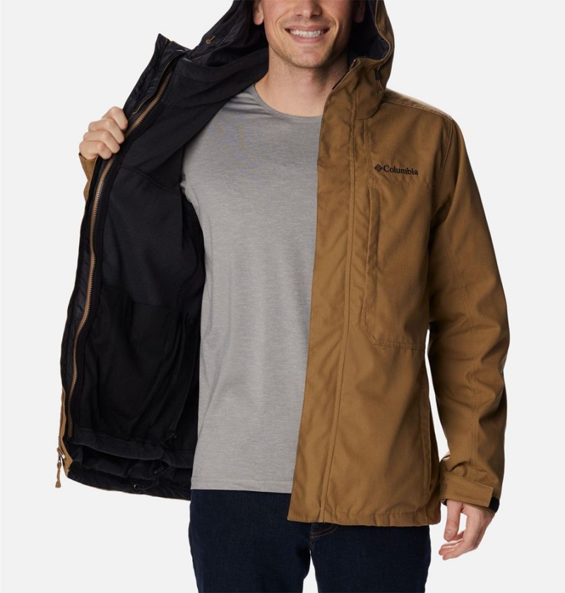 Brown Men's Columbia Loma Vista Interchange 3 In 1 Jackets | 6039-ZIUDO