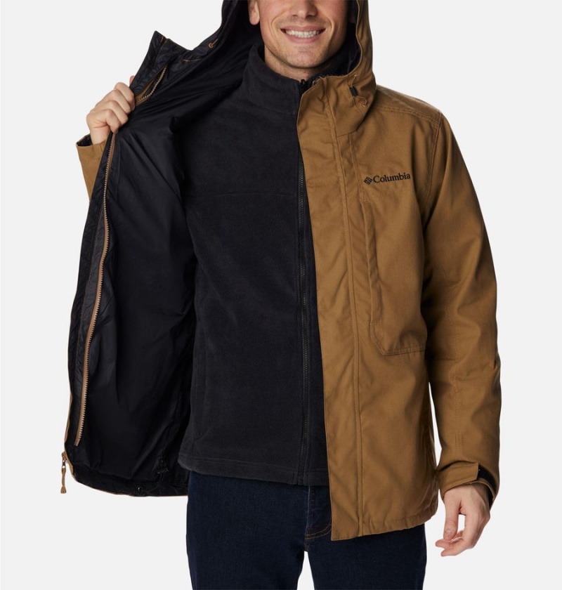 Brown Men's Columbia Loma Vista Interchange 3 In 1 Jackets | 6039-ZIUDO