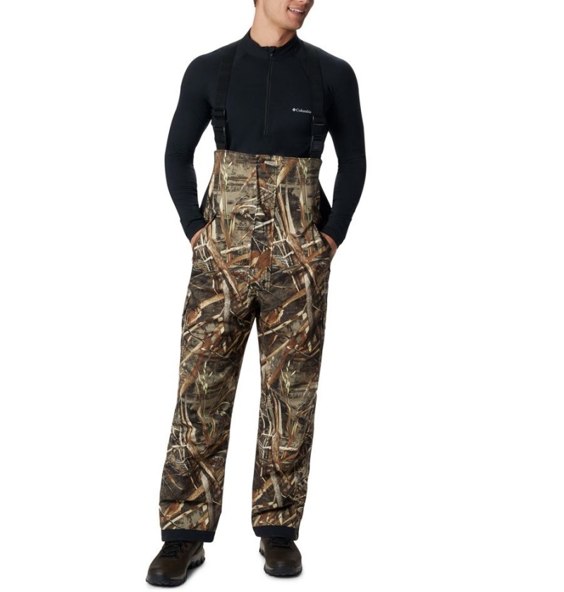 Brown Men\'s Columbia PHG Widgeon III Bib Pants | 4708-FPJOW