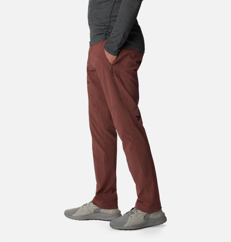 Brown Men's Columbia Titan Pass Pants | 3041-ASWYN