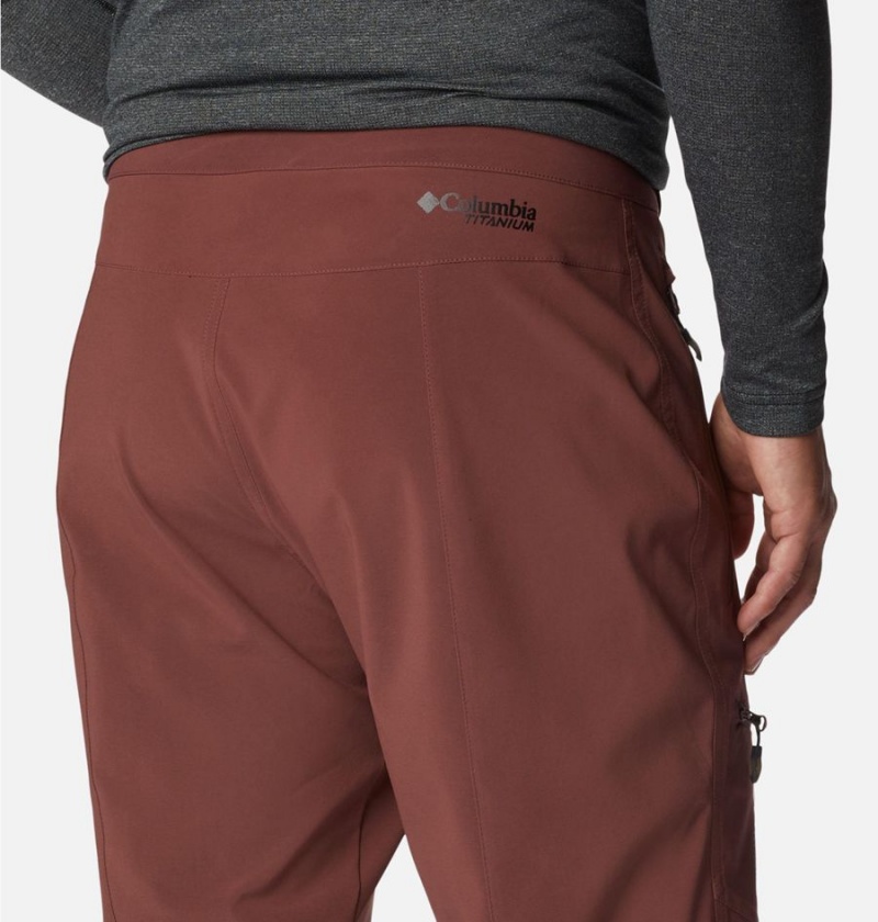 Brown Men's Columbia Titan Pass Pants | 3041-ASWYN