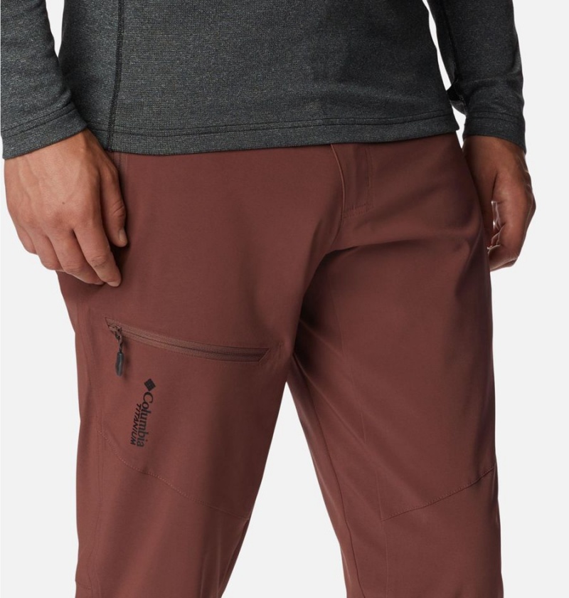 Brown Men's Columbia Titan Pass Pants | 3041-ASWYN