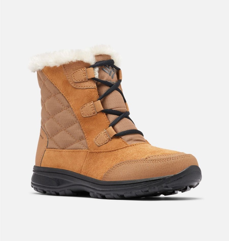 Brown Women's Columbia Ice Maiden Shorty Boots | 2047-QBPVJ