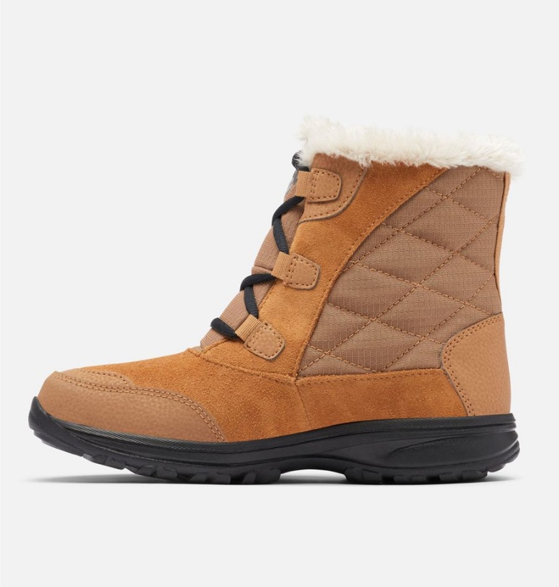 Brown Women's Columbia Ice Maiden Shorty Boots | 2047-QBPVJ