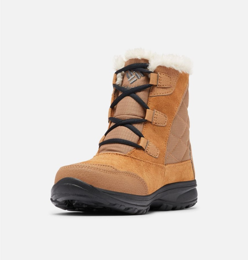 Brown Women's Columbia Ice Maiden Shorty Boots | 2047-QBPVJ