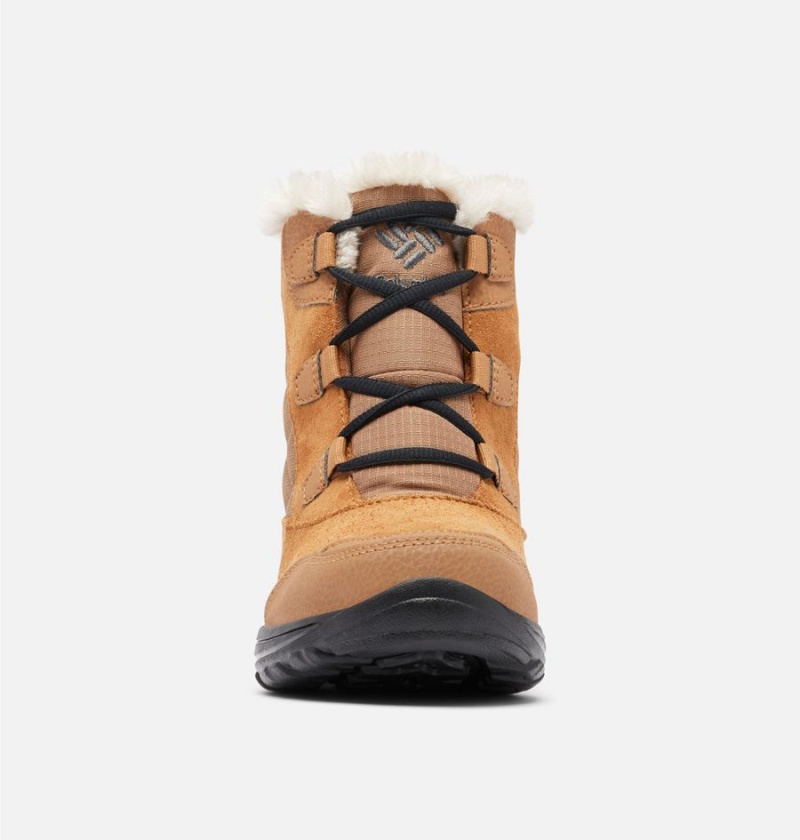 Brown Women's Columbia Ice Maiden Shorty Boots | 2047-QBPVJ