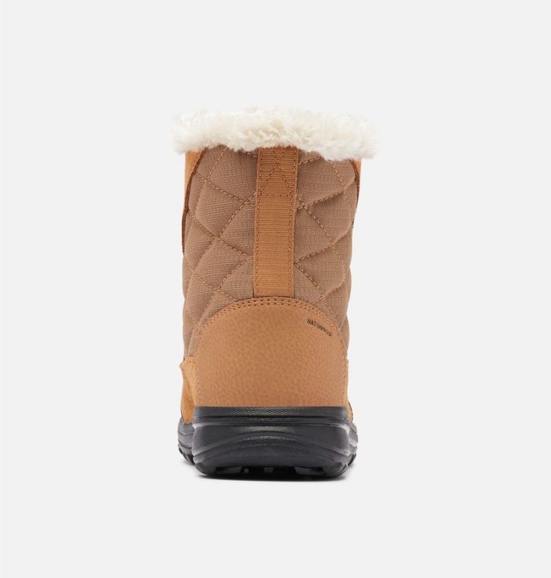 Brown Women's Columbia Ice Maiden Shorty Boots | 2047-QBPVJ