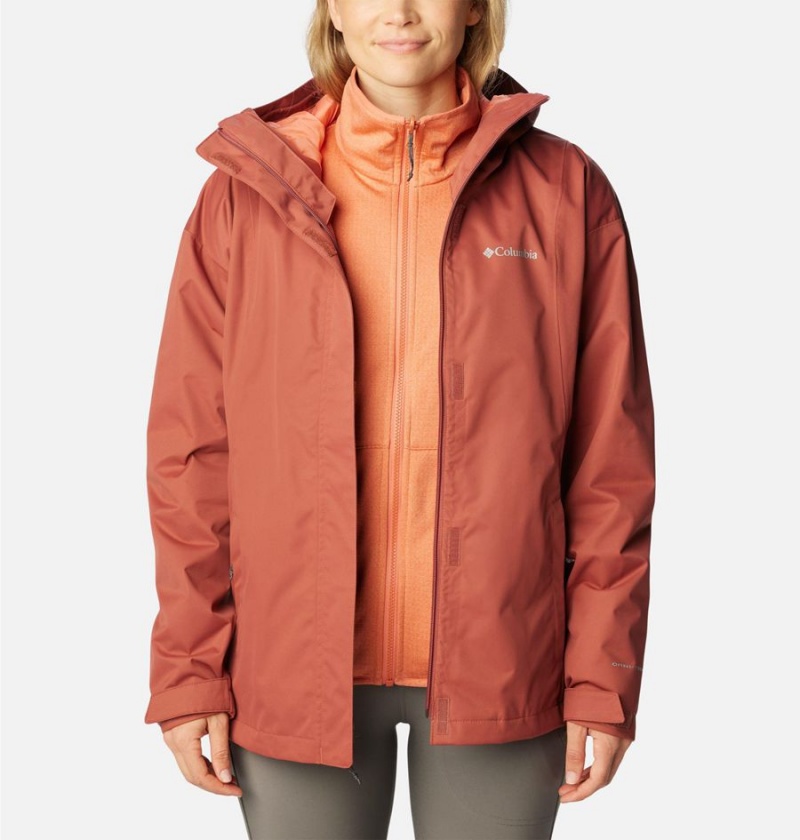 Coral Women's Columbia Hikebound Interchange 3 In 1 Jackets | 6538-FPDYV