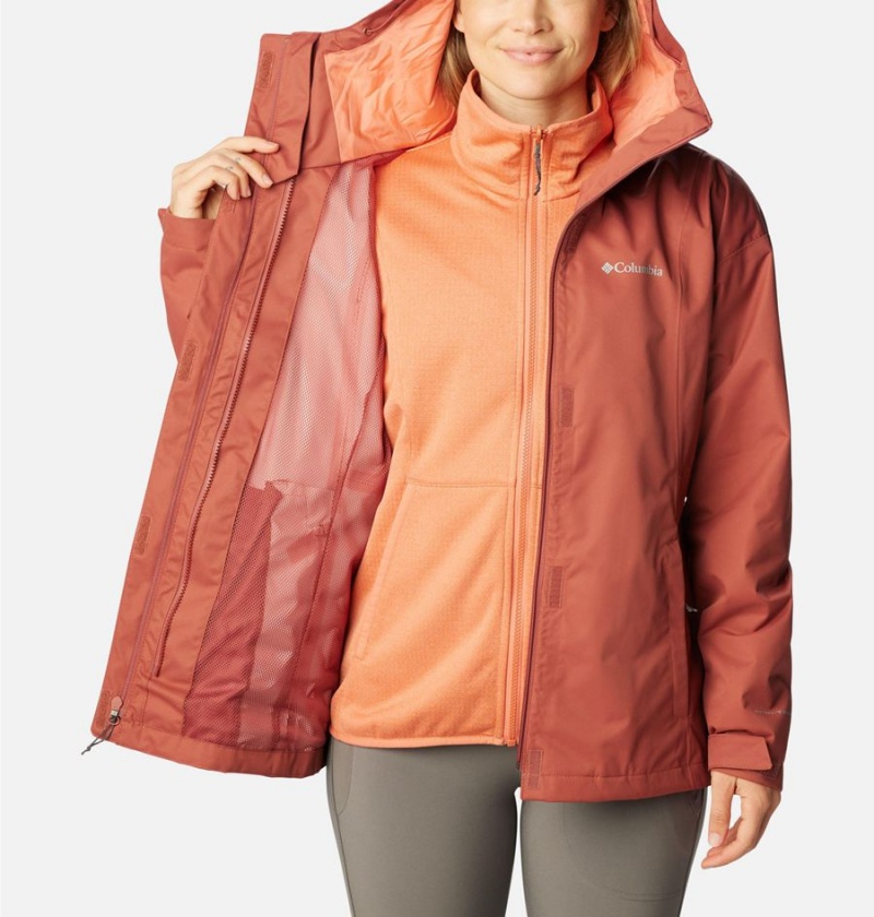 Coral Women's Columbia Hikebound Interchange 3 In 1 Jackets | 6538-FPDYV