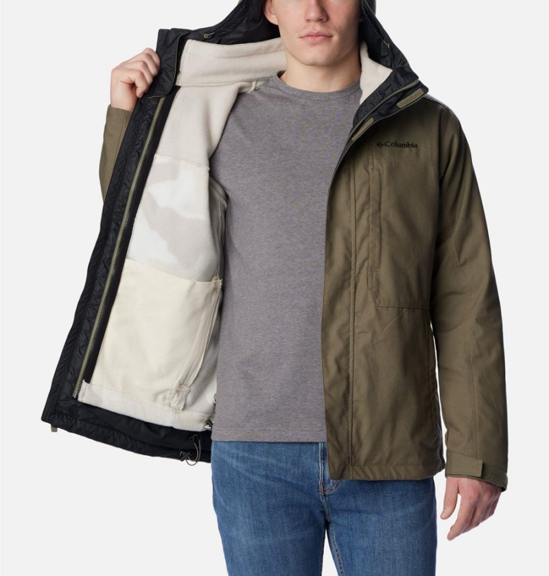 Green Men's Columbia Loma Vista Interchange 3 In 1 Jackets | 3812-TJPDH