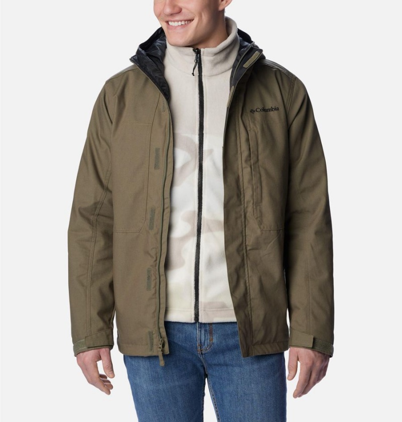 Green Men's Columbia Loma Vista Interchange 3 In 1 Jackets | 3812-TJPDH