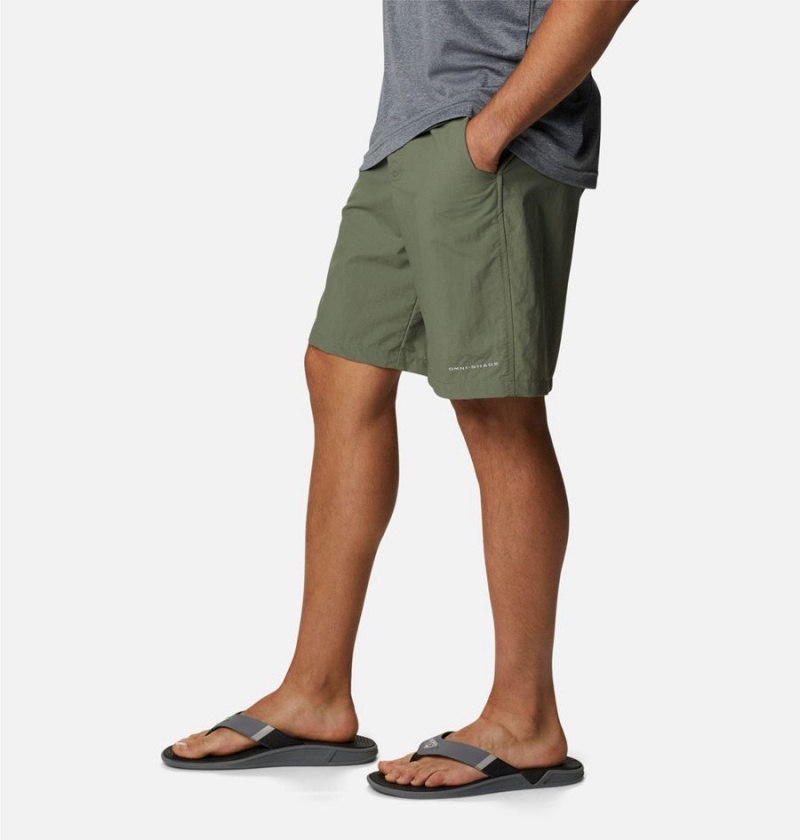 Green Men's Columbia PFG Bahama Shorts | 9725-JXWVU