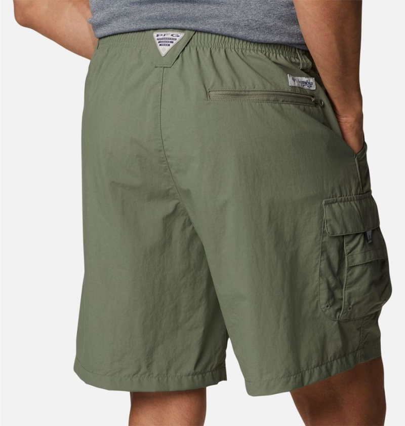 Green Men's Columbia PFG Bahama Shorts | 9725-JXWVU