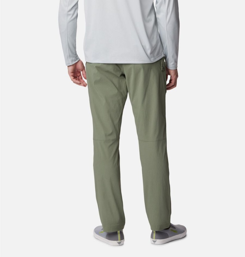 Green Men's Columbia PFG Blood 'N Guts Stretch Pants | 2637-XKHFT