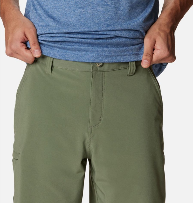 Green Men's Columbia PFG Grander Marlin II Offshore Shorts | 6135-LZXSD