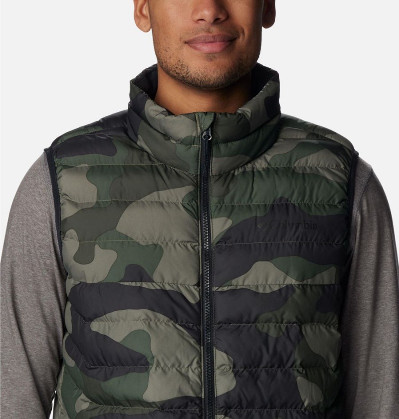 Green Men's Columbia Powder Lite Vest | 4263-KGNVB