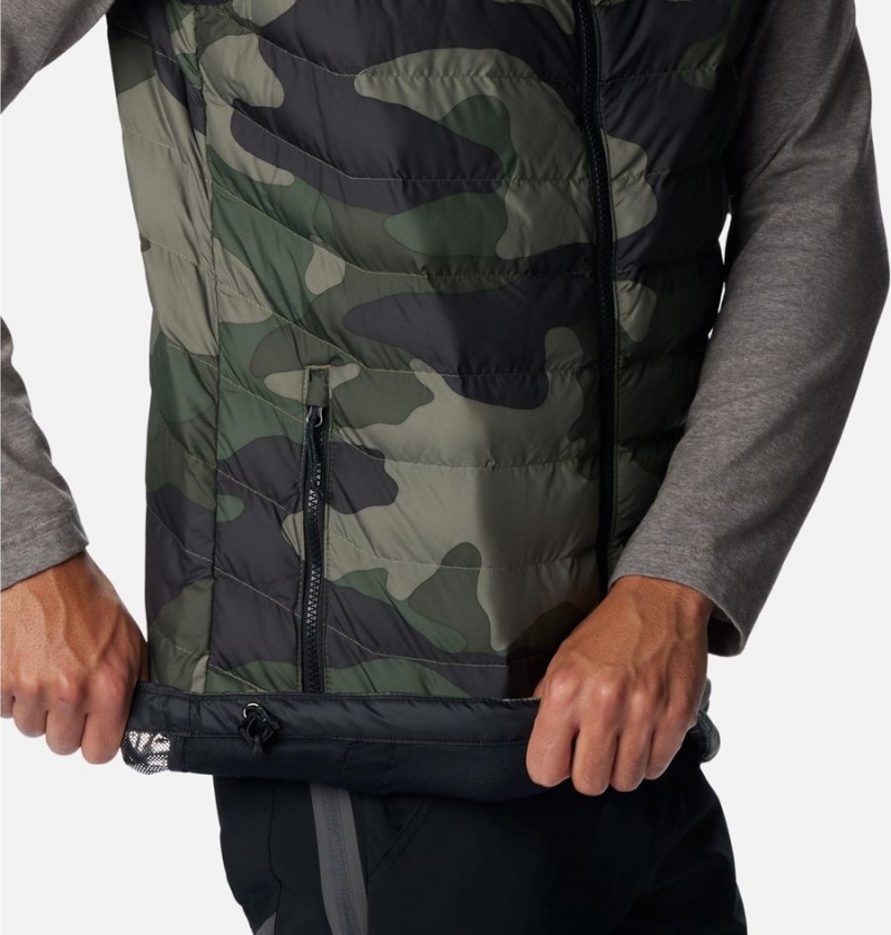 Green Men's Columbia Powder Lite Vest | 4263-KGNVB