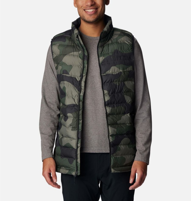 Green Men's Columbia Powder Lite Vest | 4263-KGNVB