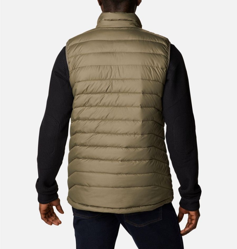 Green Men's Columbia Powder Lite Vest | 7495-UBVLR