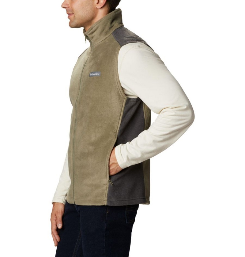 Green Men's Columbia Steens Mountain Fleece Vest | 1039-XJEOT