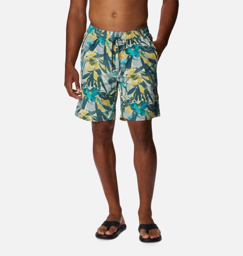 Green Men\'s Columbia Summerdry Shorts | 9168-SNAQZ