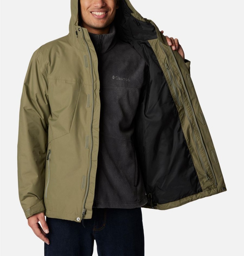 Green Men's Columbia Tunnel Falls Interchange 3 In 1 Jackets | 9467-DPSKC