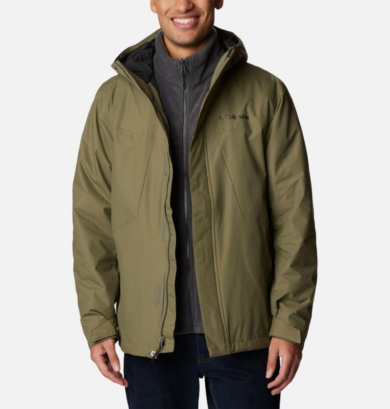 Green Men's Columbia Tunnel Falls Interchange 3 In 1 Jackets | 9467-DPSKC