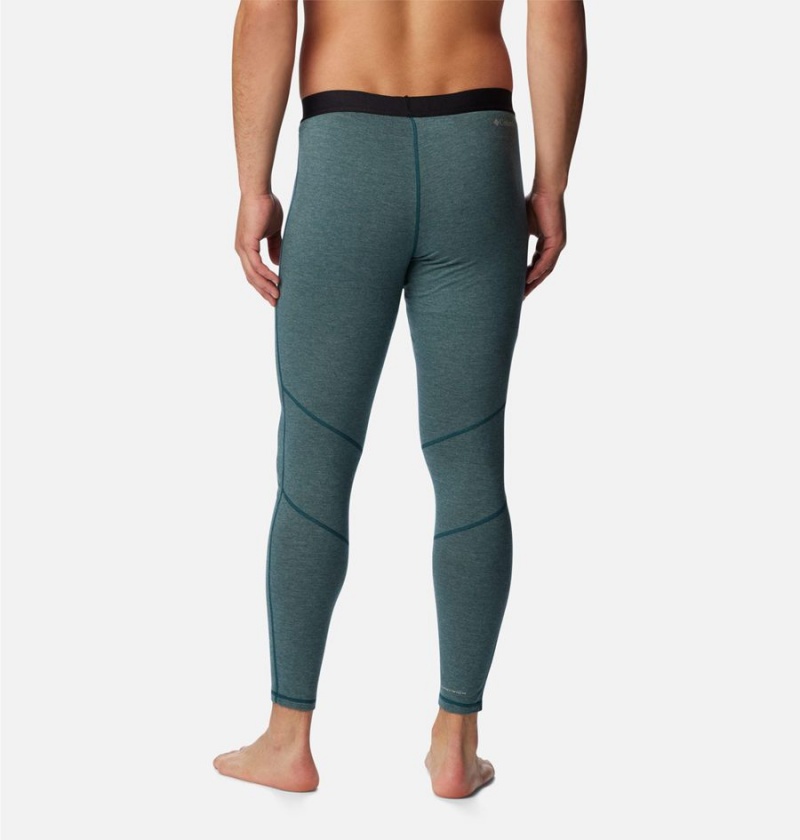 Green Men's Columbia Tunnel Springs Wool Baselayer Tights Pants | 6037-PSKIL